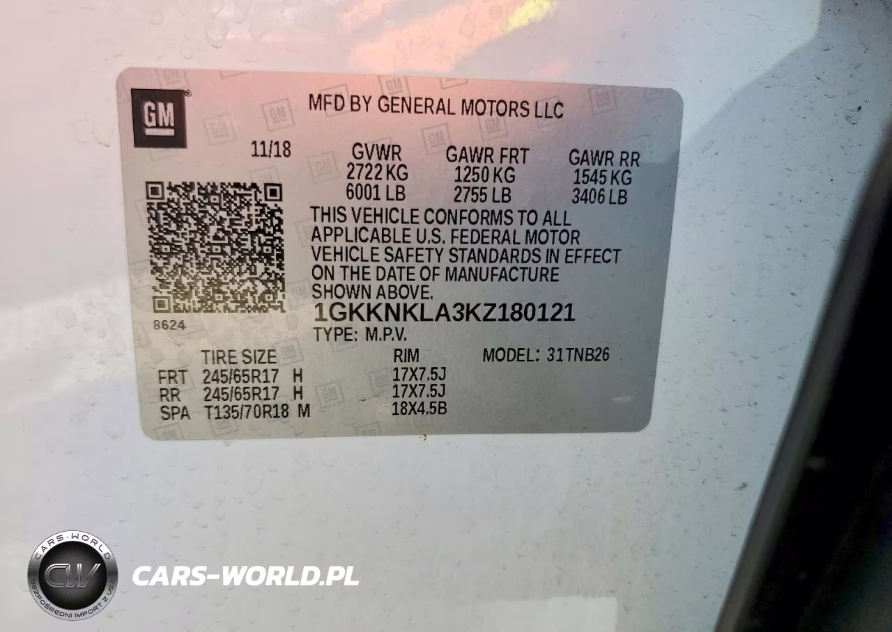 2019 GMC Acadia Sle VIN:1GKKNKLA3KZ180121 - 13