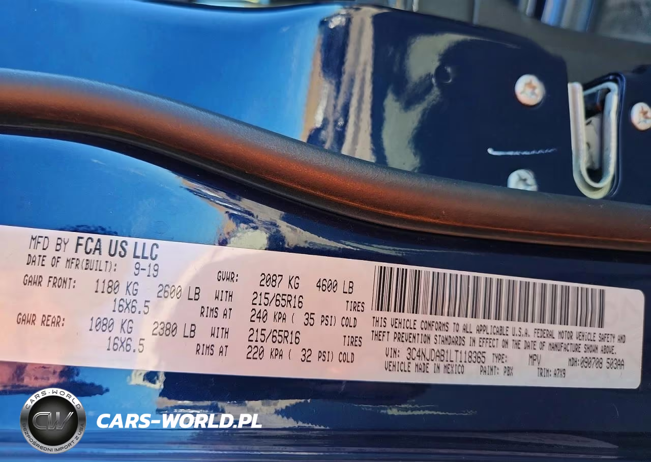 2020 Jeep Compass Sport VIN:3C4NJDAB1LT118365 - 13
