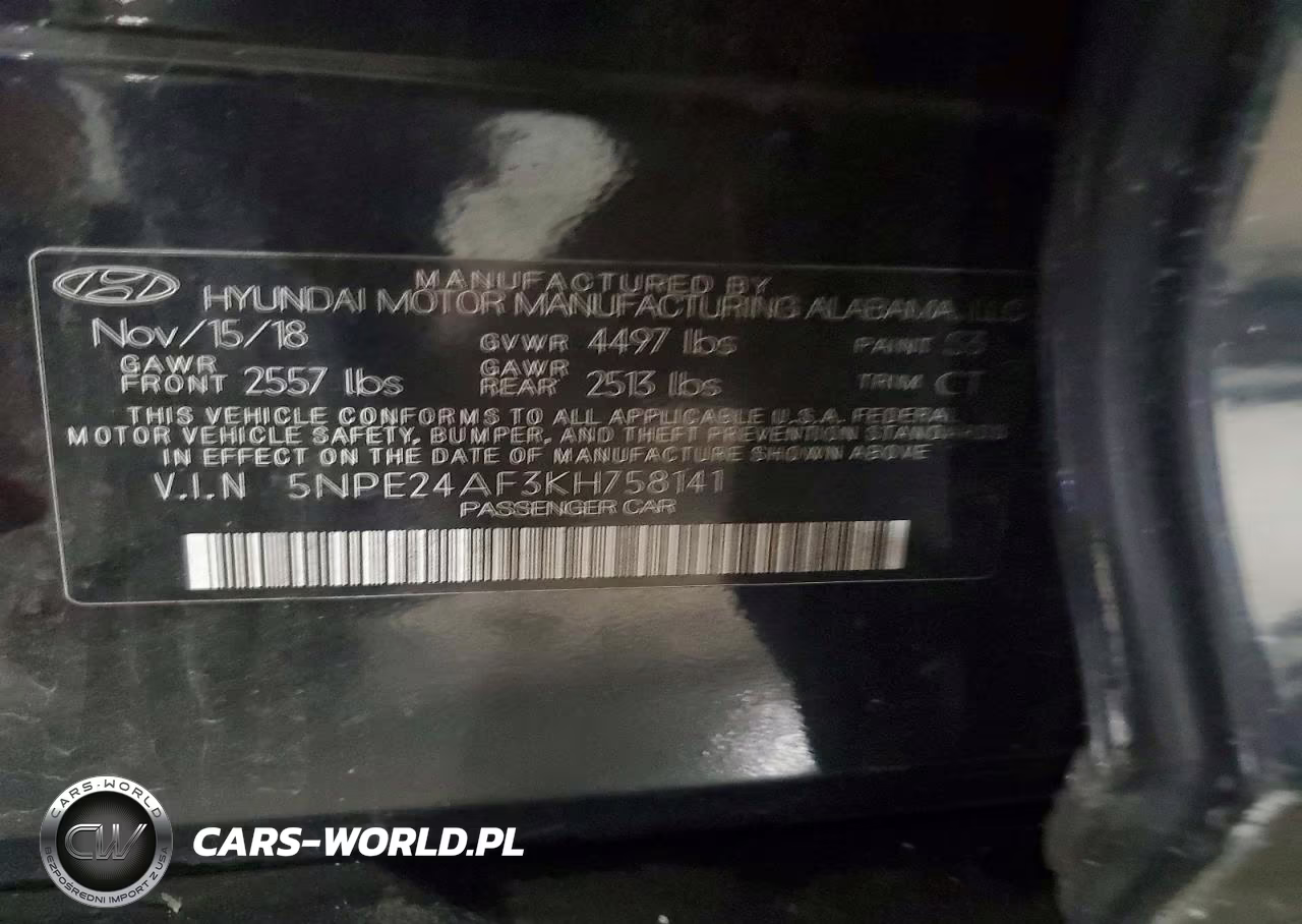 2019 Hyundai Sonata Se VIN:5NPE24AF3KH758141 - 12