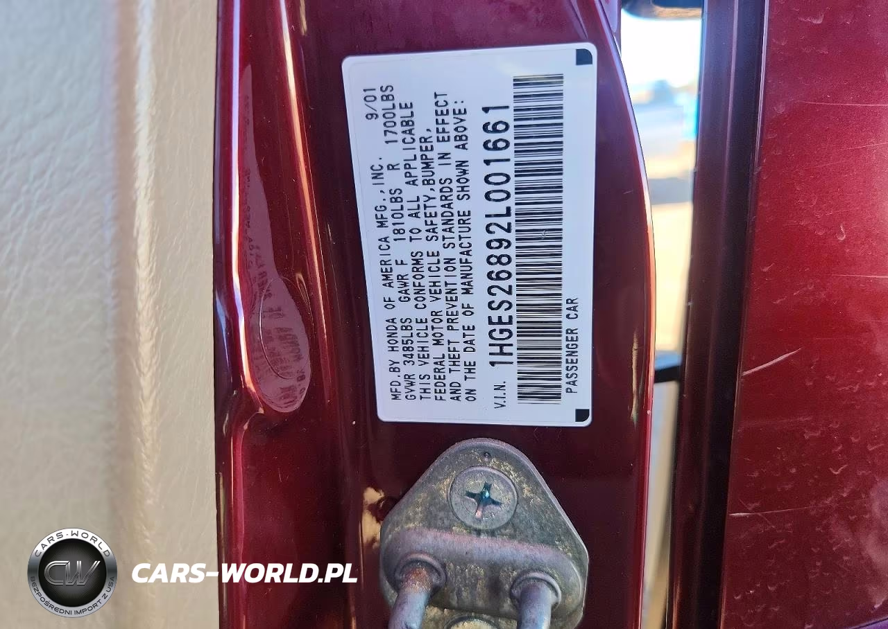 2002 Honda Civic Ex VIN:1HGES26892L001661 - 12