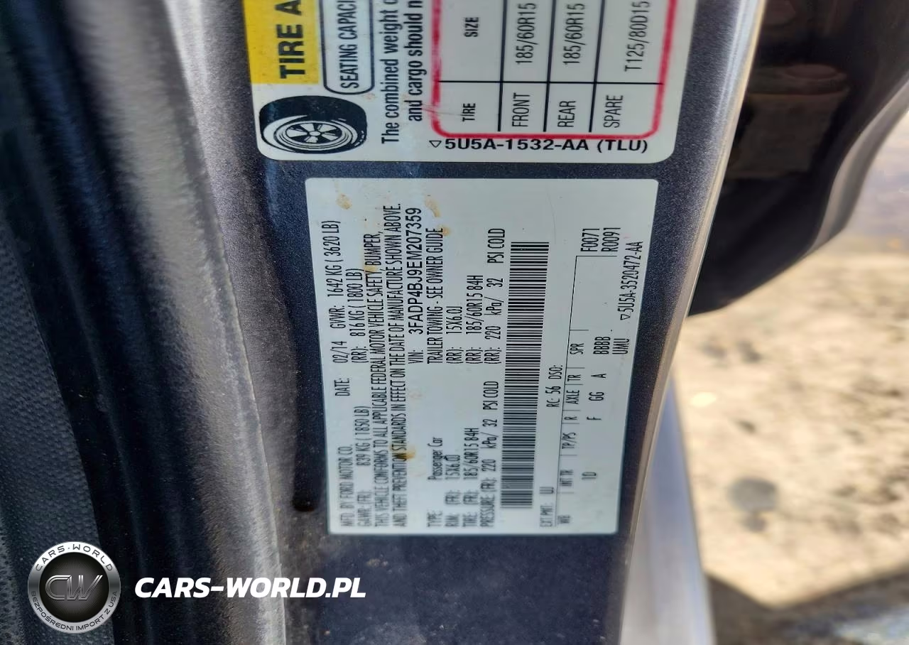 2014 Ford Fiesta Se VIN:3FADP4BJ9EM207359 - 12