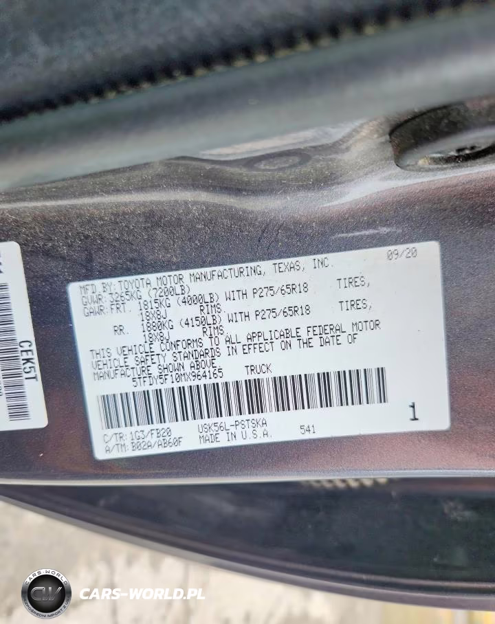 2021 Toyota Tundra Sr5 VIN:5TFDY5F10MX964165 - 12