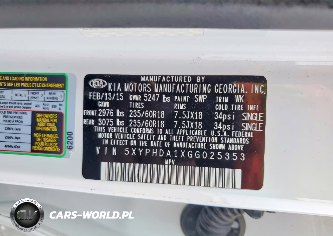 2016 Kia Sorento Ex VIN:5XYPHDA1XGG025353 - 12