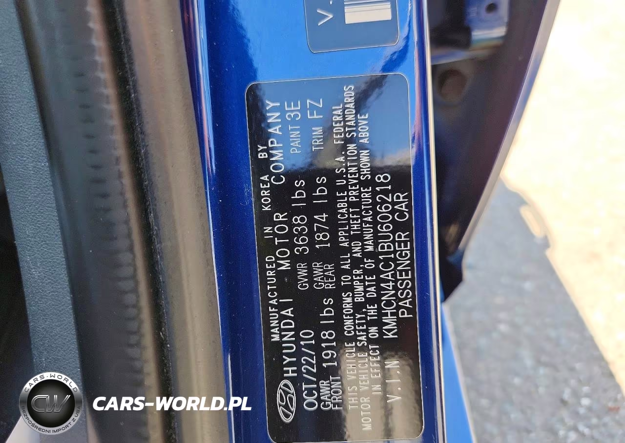 2011 Hyundai Accent Gls VIN:KMHCN4AC1BU606218 - 12