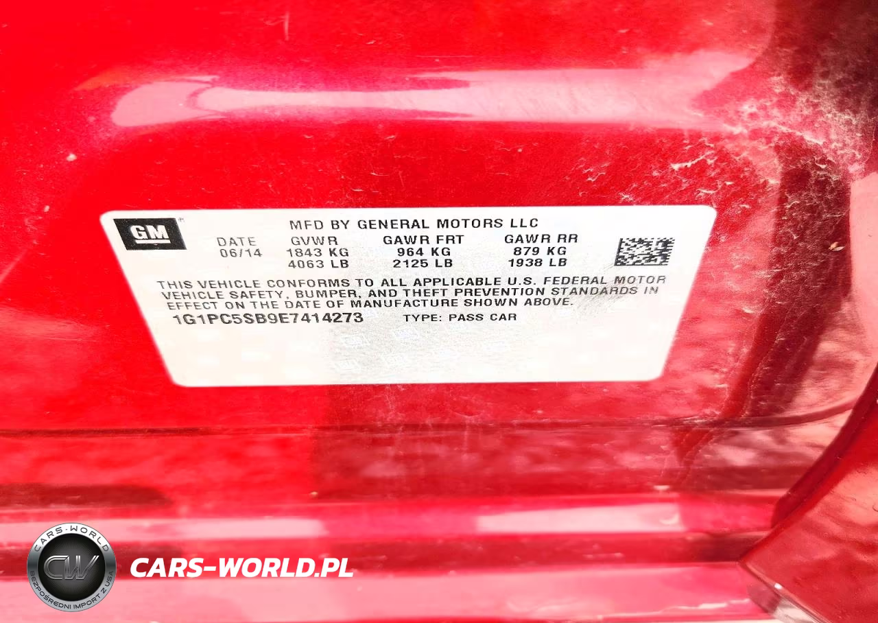 2014 Chevrolet Cruze Lt VIN:1G1PC5SB9E7414273 - 12
