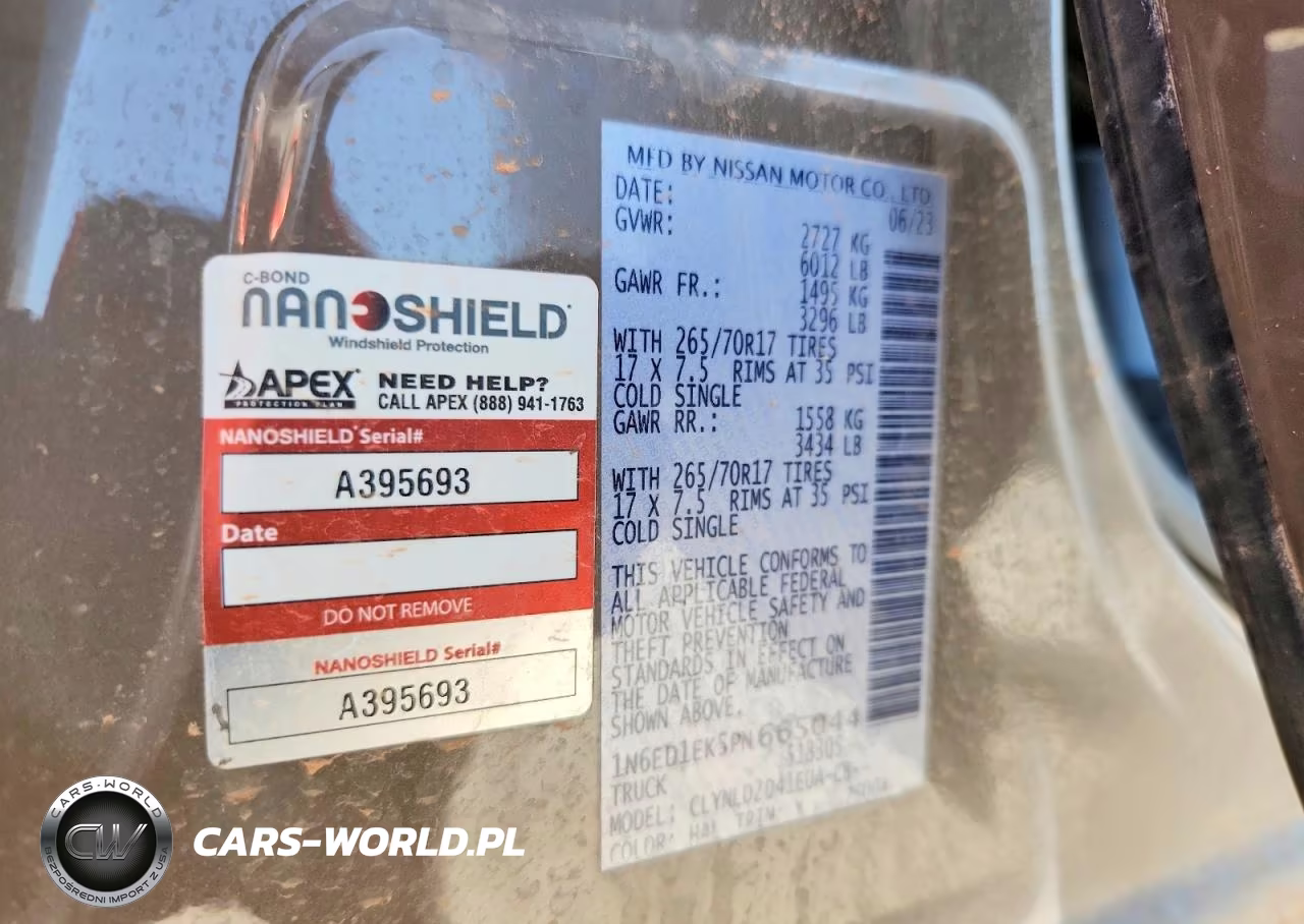 2023 Nissan Frontier Pro-4X VIN:1N6ED1EK5PN665044 - 12