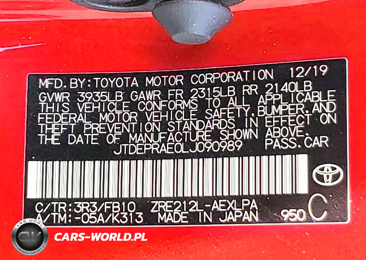 2020 Toyota Corolla Le VIN:JTDEPRAE0LJ090989 - 12