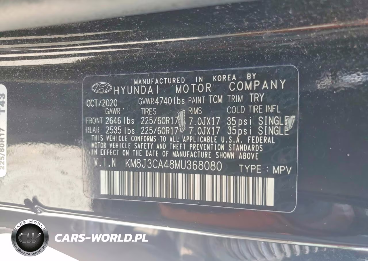 2021 Hyundai Tucson Value VIN:KM8J3CA48MU368080 - 13