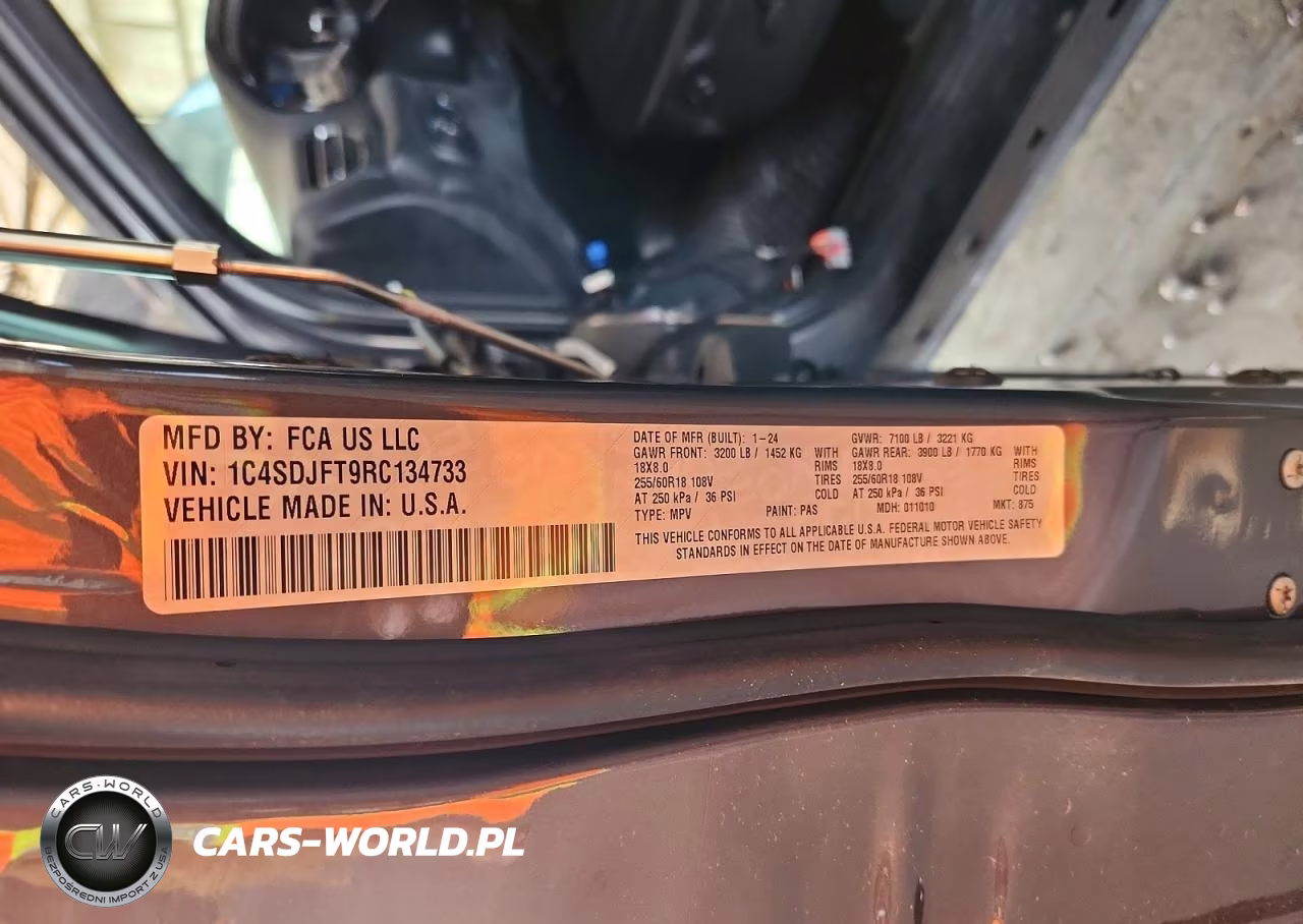 2024 Dodge Durango VIN:1C4SDJFT9RC134733 - 14