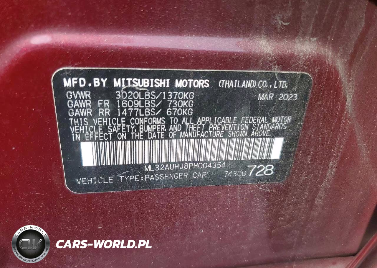 2023 Mitsubishi Mirage Es VIN:ML32AUHJ8PH004354 - 12