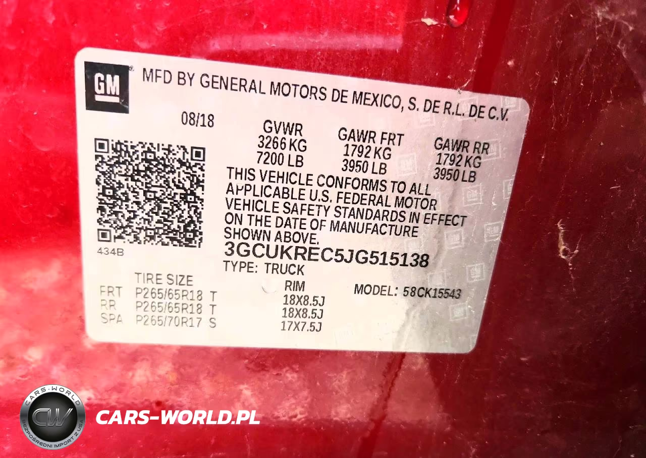 2018 Chevrolet Silverado K1500 Lt VIN:3GCUKREC5JG515138 - 13
