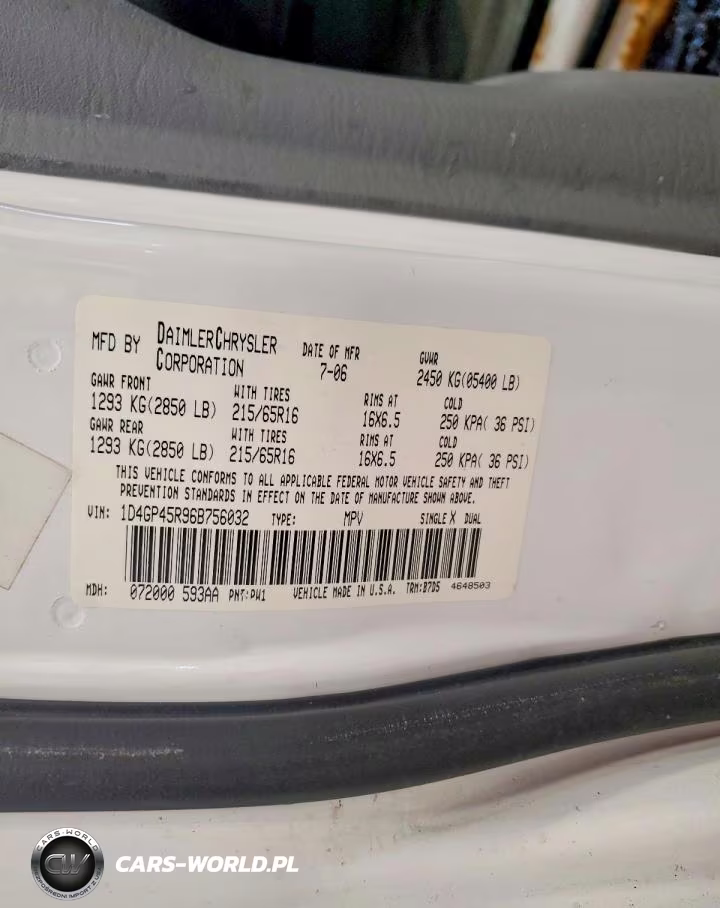 2006 Dodge Caravan Sxt VIN:1D4GP45R96B756032 - 13