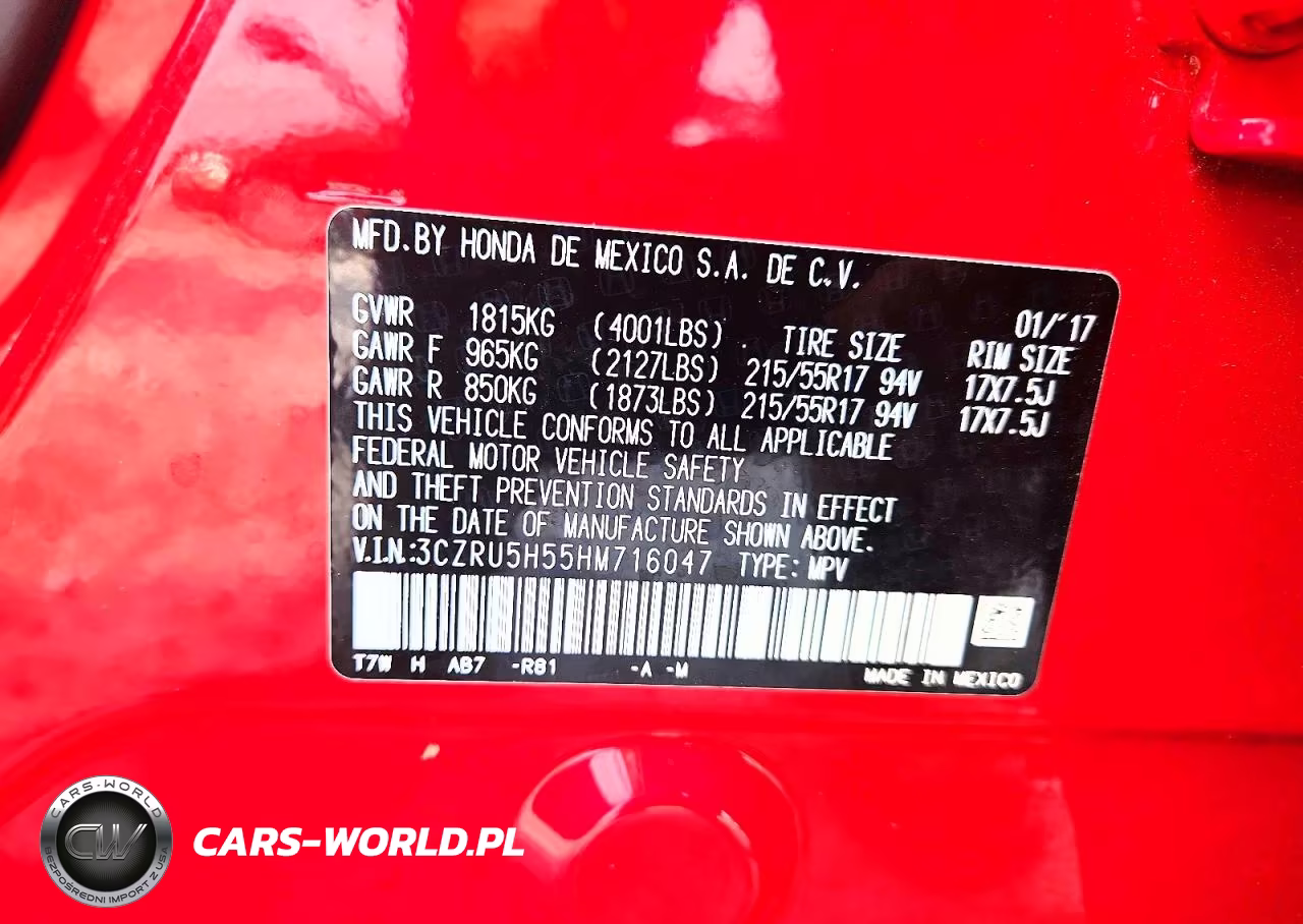 2017 Honda Hr-V VIN:3CZRU5H55HM716047 - 13