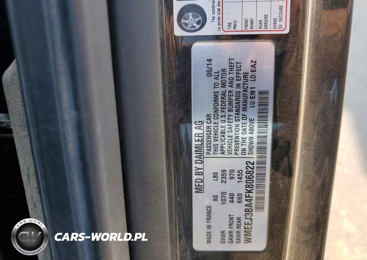 2015 Smart Fortwo Pure VIN:WMEEJ3BA4FK806822 - 12