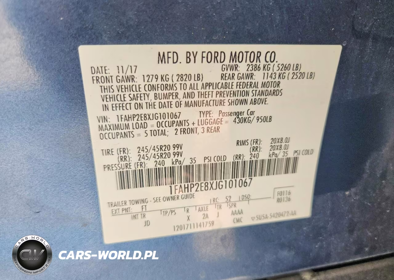 2018 Ford Taurus Sel VIN:1FAHP2E8XJG101067 - 13