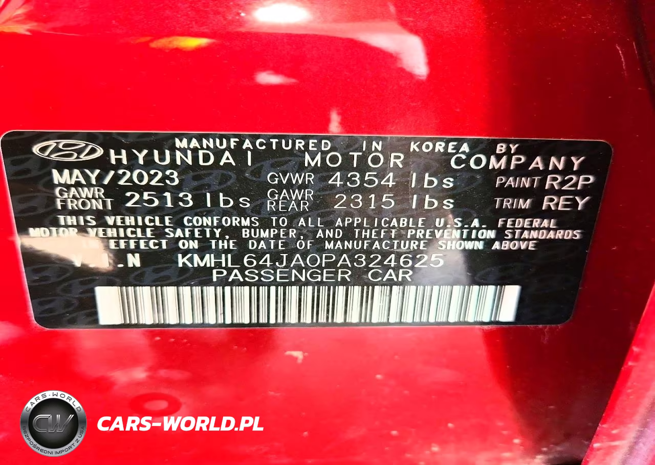 2023 Hyundai Sonata Sel VIN:KMHL64JA0PA324625 - 12
