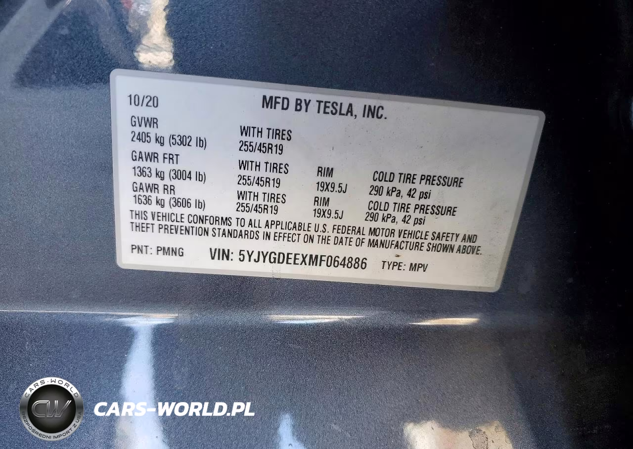 2021 Tesla Model Y VIN:5YJYGDEEXMF064886 - 12