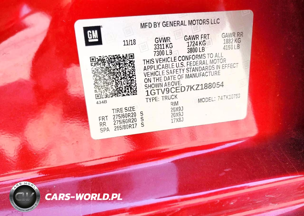 2019 GMC Sierra K1500 Elevation VIN:1GTV9CED7KZ188054 - 12