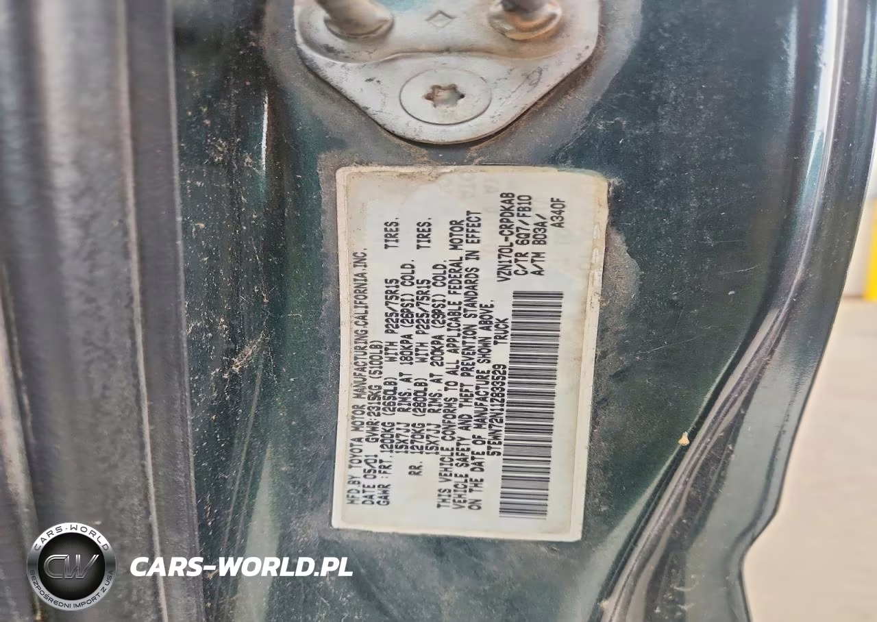 2001 Toyota Tacoma V6 VIN:5TEWN72N11Z833529 - 12