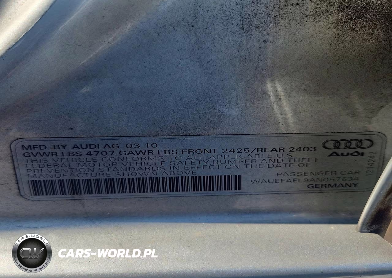 2010 Audi A4 Premium Plus VIN:WAUEFAFL9AN057634 - 12