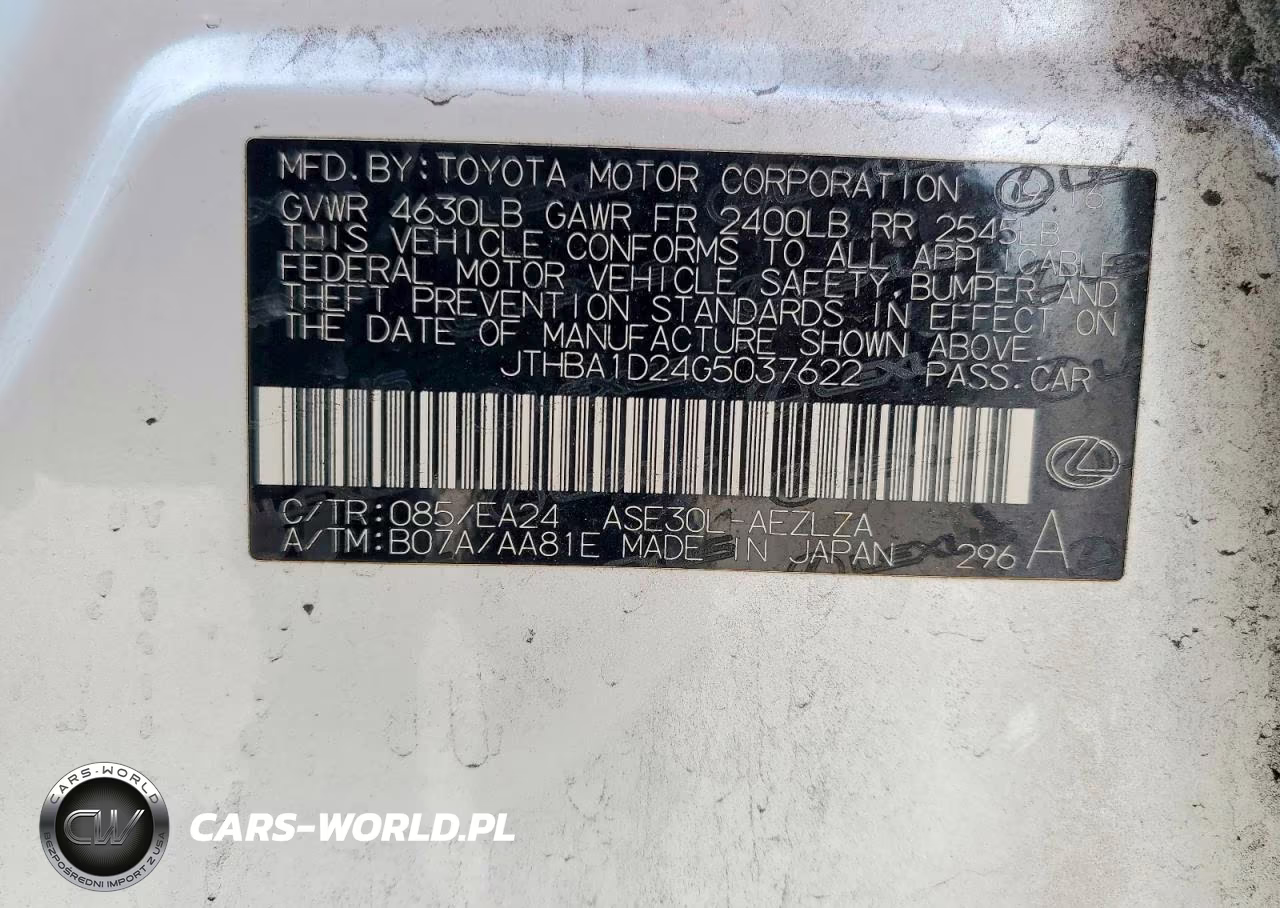 2016 Lexus Is 200T VIN:JTHBA1D24G5037622 - 12