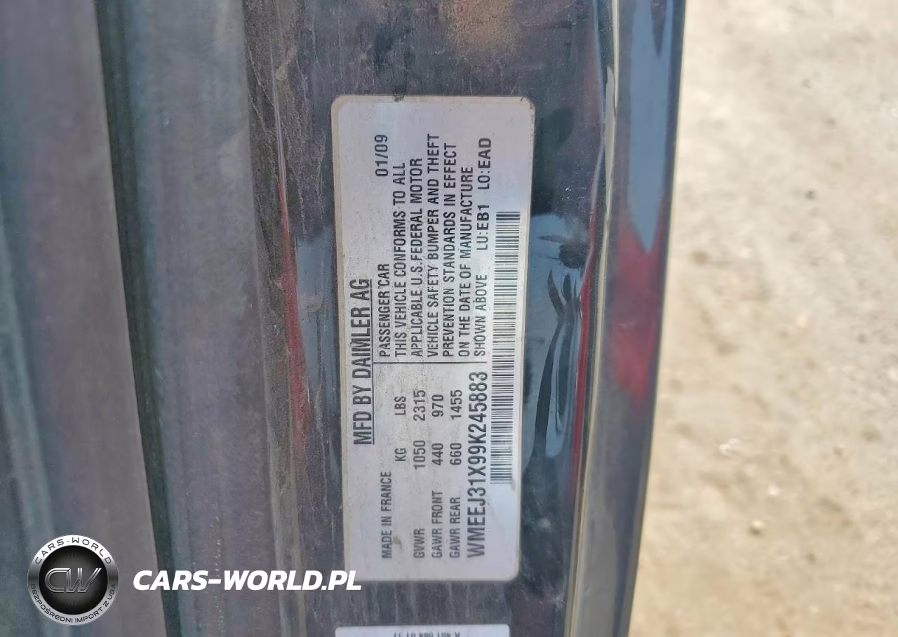 2009 Smart Fortwo Pure VIN:WMEEJ31X99K245883 - 12