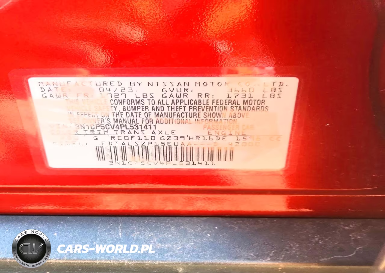 2023 Nissan Kicks Sv VIN:3N1CP5CV4PL531411 - 13