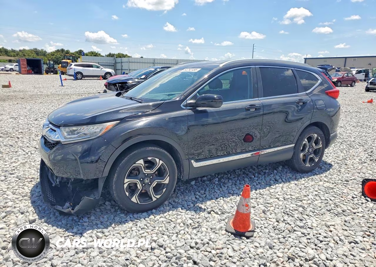 2017 Honda Cr-V Touring VIN:5J6RW1H95HL013927 - 1
