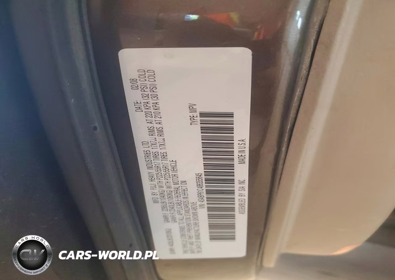 2008 Subaru Outback 2.5I VIN:4S4BP61C486355645 - 13