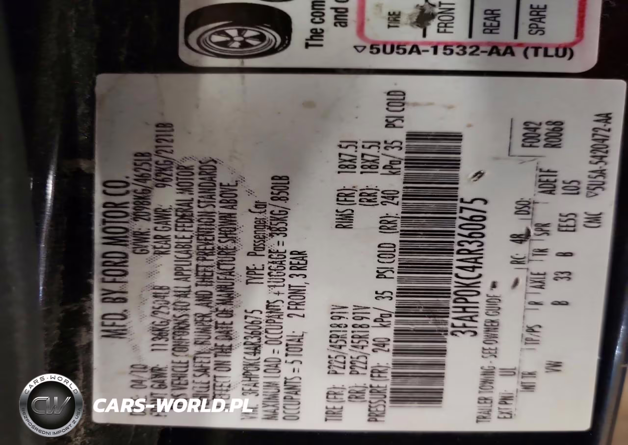 2010 Ford Fusion Sport VIN:3FAHP0KC4AR360675 - 12