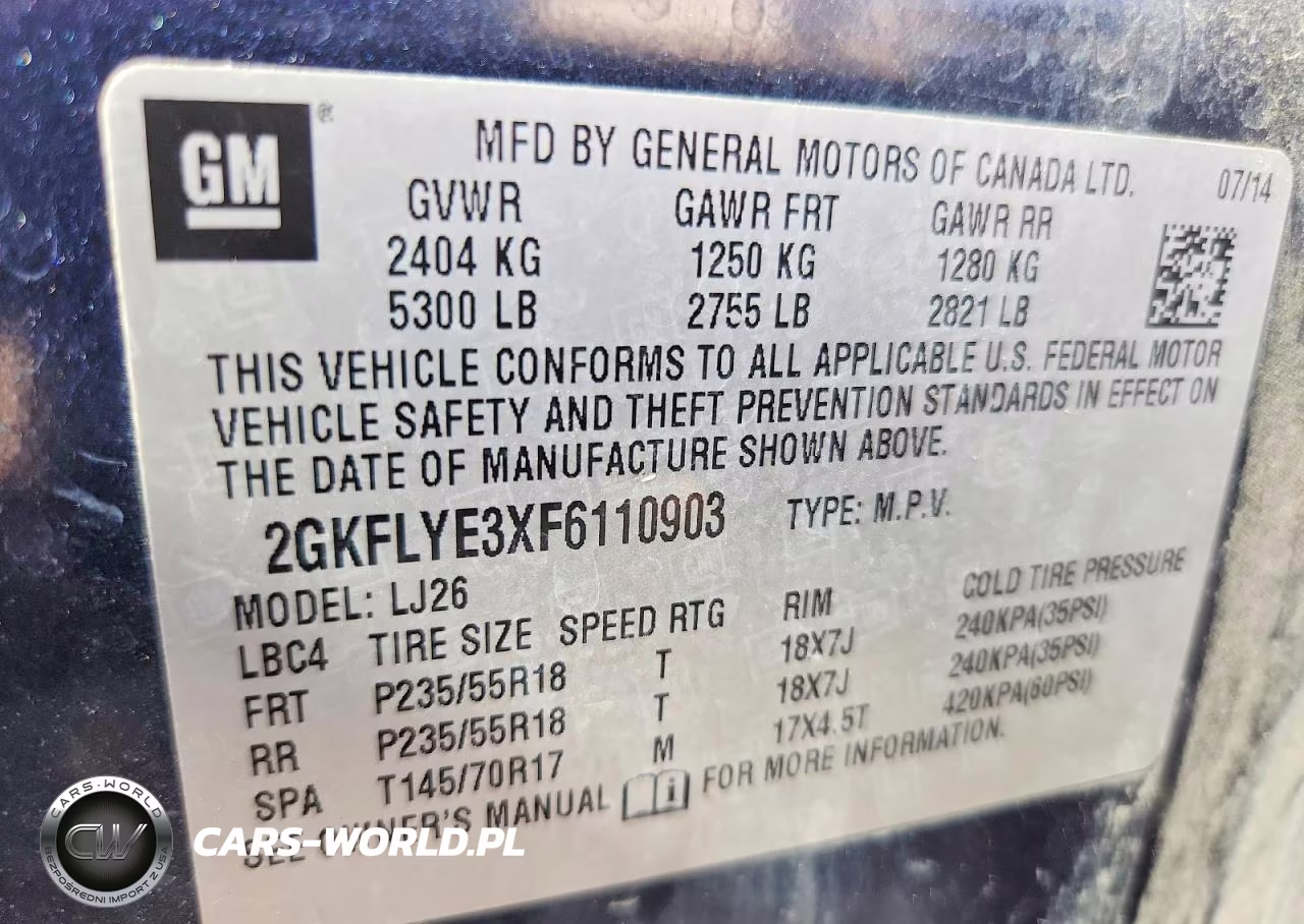 2015 GMC Terrain Slt VIN:2GKFLYE3XF6110903 - 13