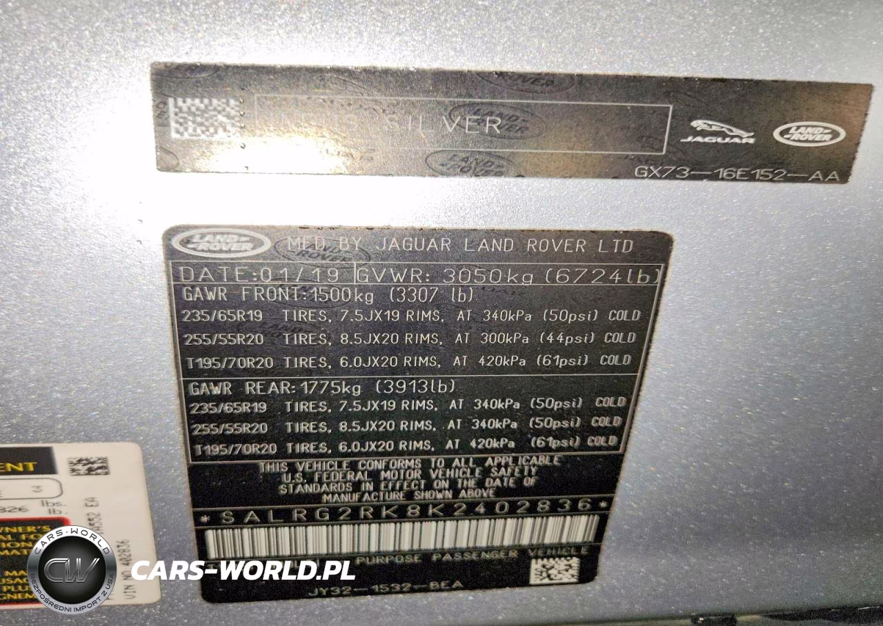 2019 Land Rover Discovery Se VIN:SALRG2RK8K2402836 - 13