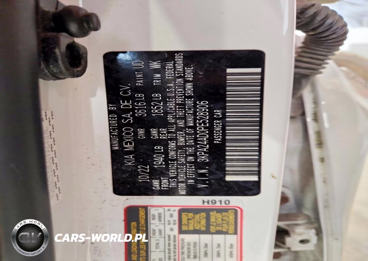 2023 Kia Rio S VIN:3KPA24AD0PE528906 - 12