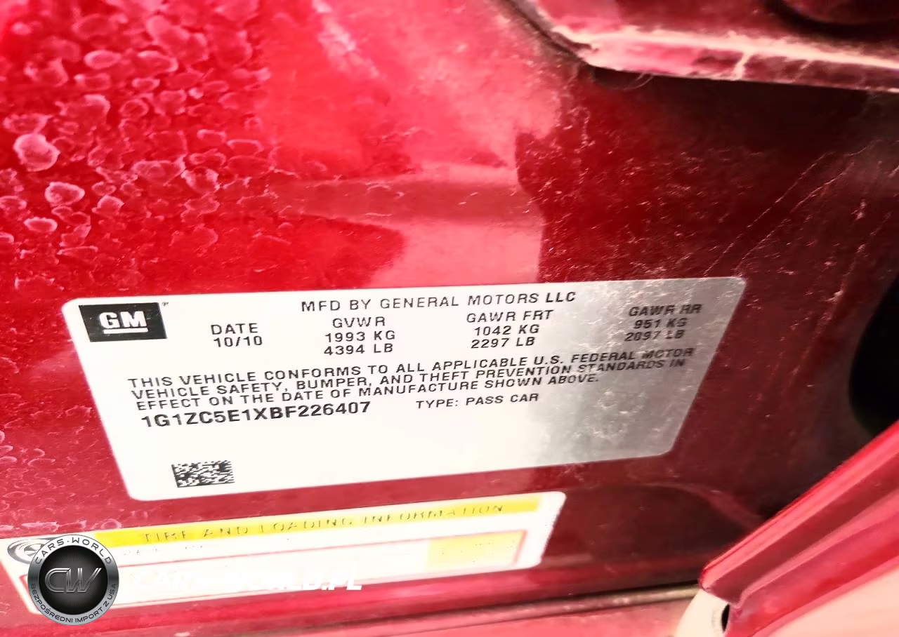 2011 Chevrolet Malibu VIN:1G1ZC5E1XBF226407 - 12