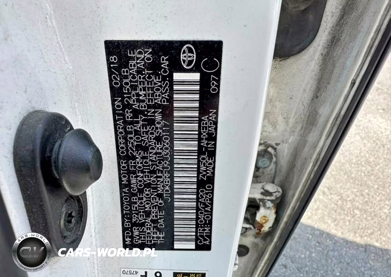 2018 Toyota Prius One VIN:JTDKBRFU9J3060117 - 10