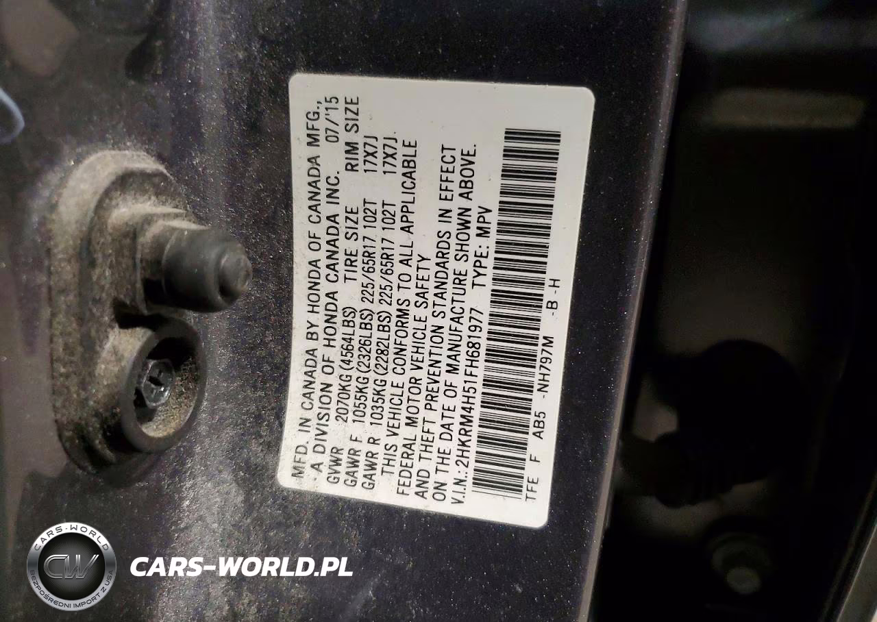 2015 Honda Cr-V Ex VIN:2HKRM4H51FH681977 - 13