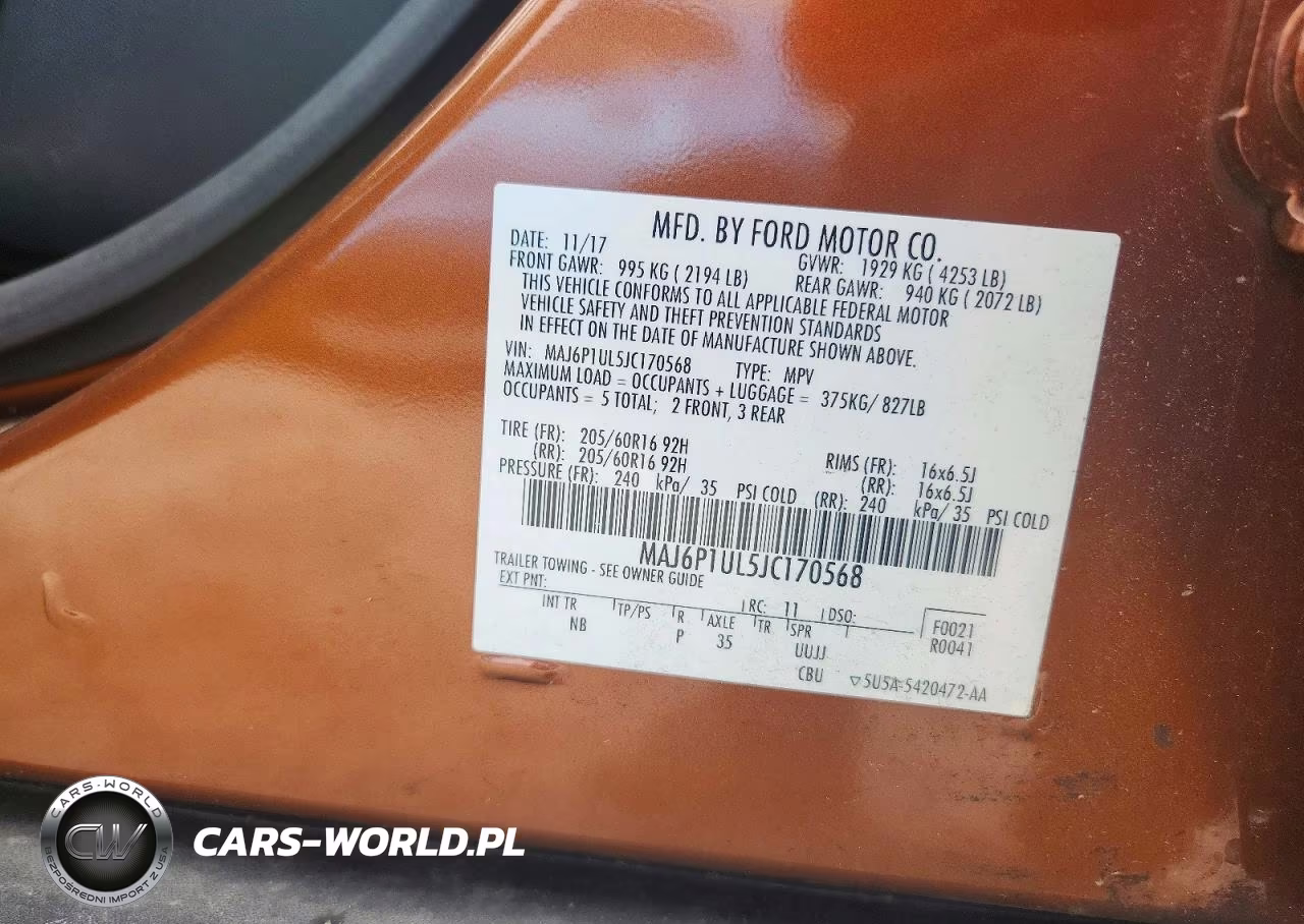 2018 Ford Ecosport Se VIN:MAJ6P1UL5JC170568 - 13