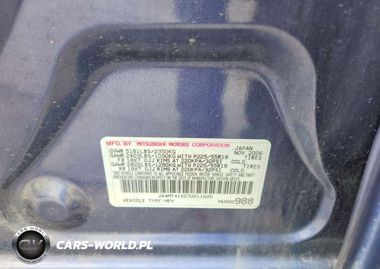 2007 Mitsubishi Outlander Xls VIN:JA4MT41X57U011620 - 13