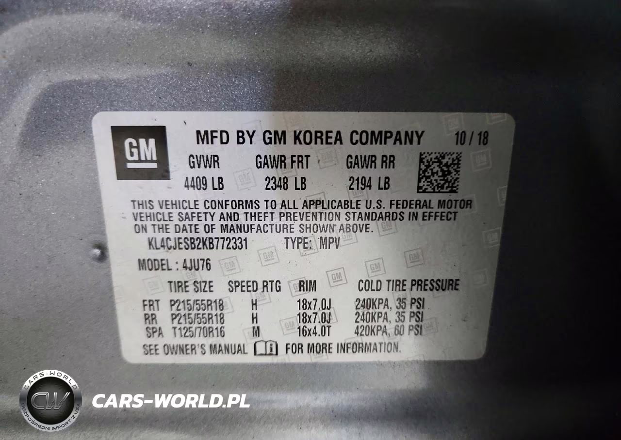 2019 Buick Encore Preferred VIN:KL4CJESB2KB772331 - 13