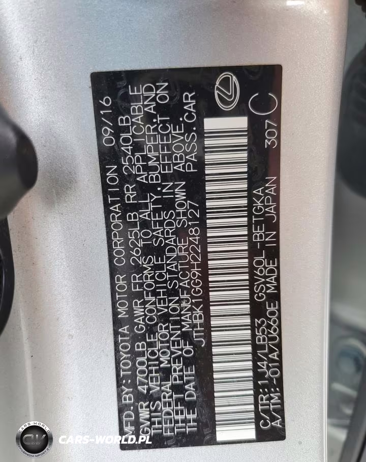 2017 Lexus Es 350 Base VIN:JTHBK1GG9H2248127 - 13