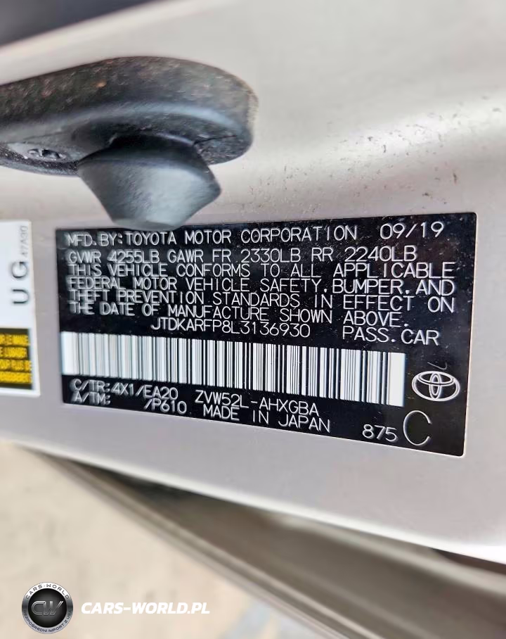 2020 Toyota Prius Prime Xle VIN:JTDKARFP8L3136930 - 12
