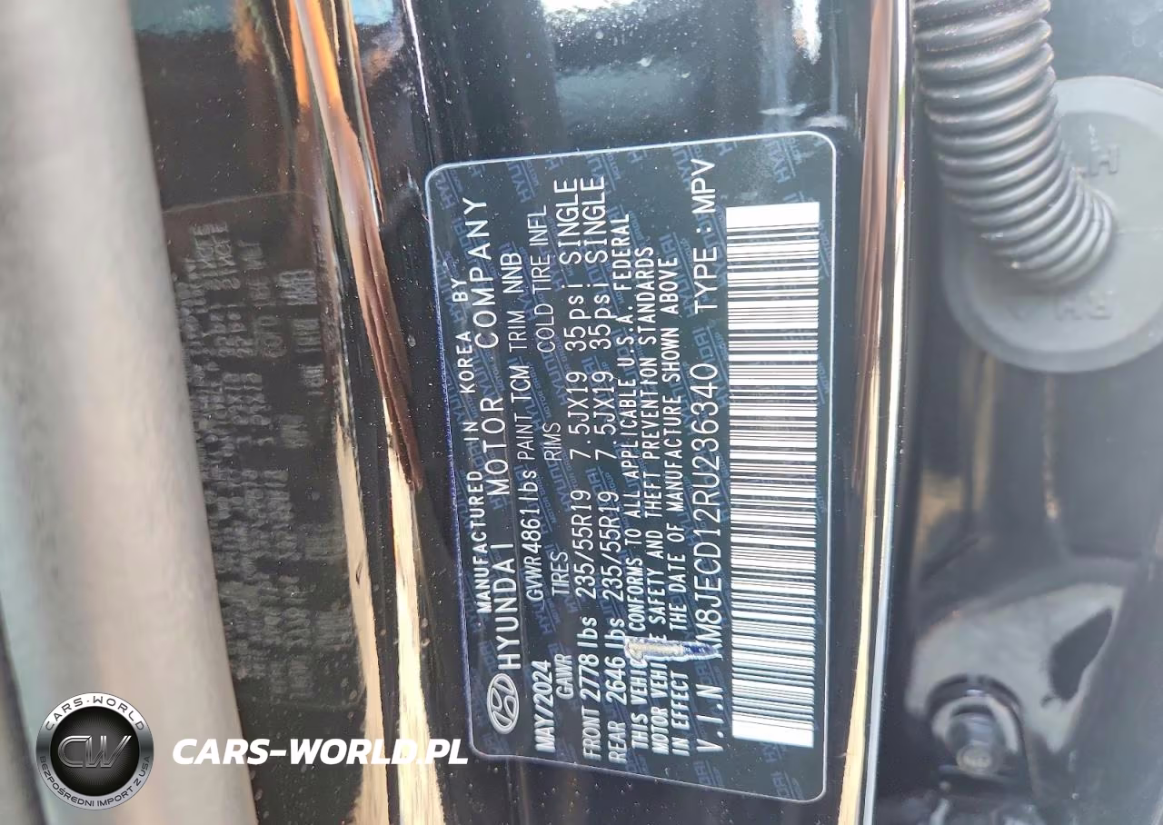 2024 Hyundai Tucson Limited VIN:KM8JECD12RU236340 - 13