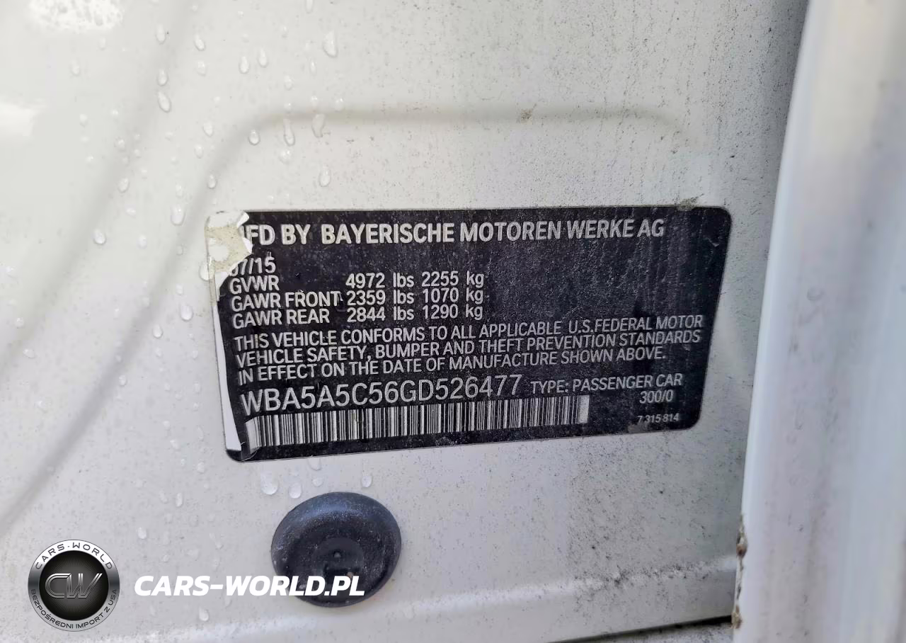 2016 BMW 528 I VIN:WBA5A5C56GD526477 - 12
