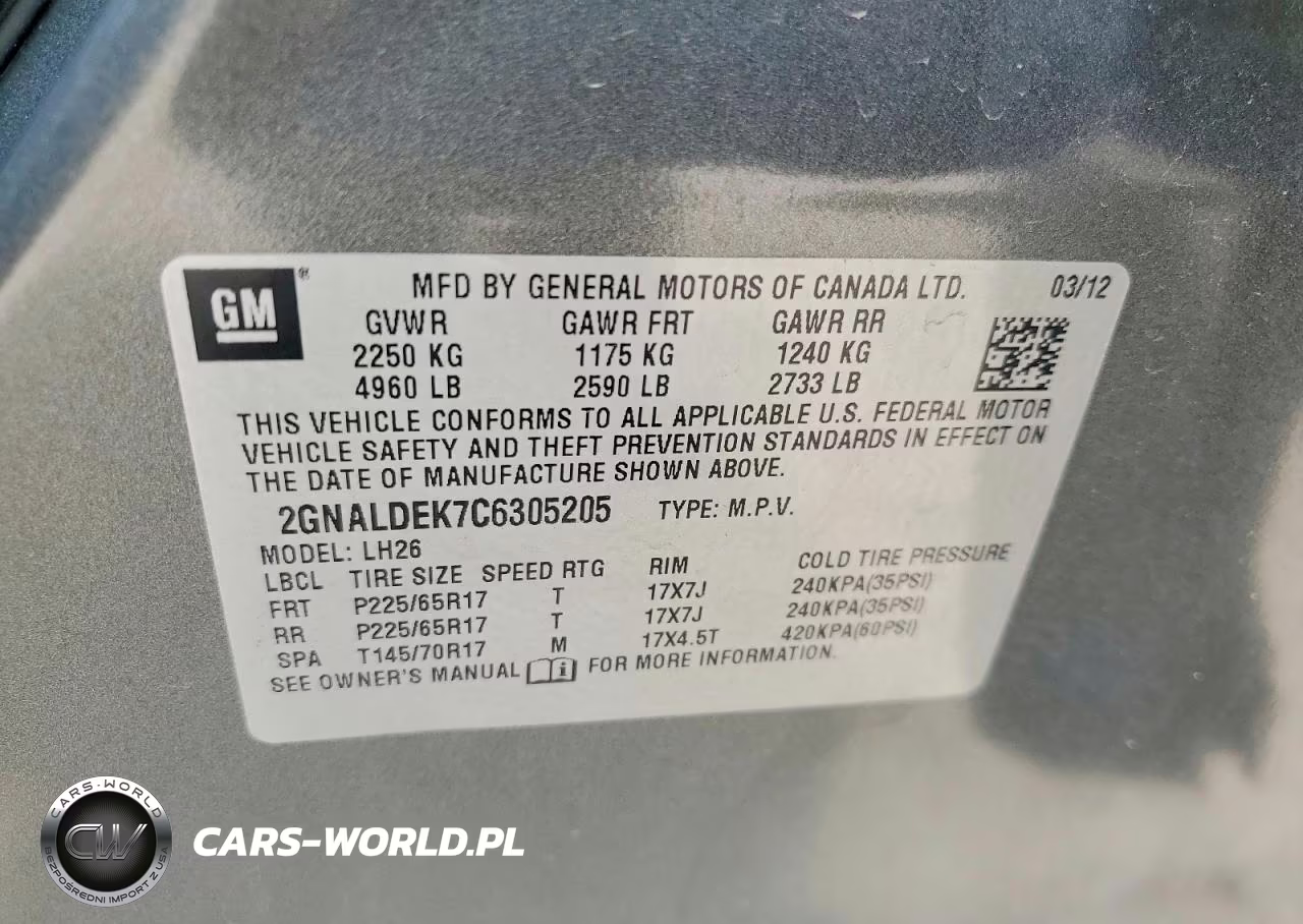 2012 Chevrolet Equinox Lt VIN:2GNALDEK7C6305205 - 14