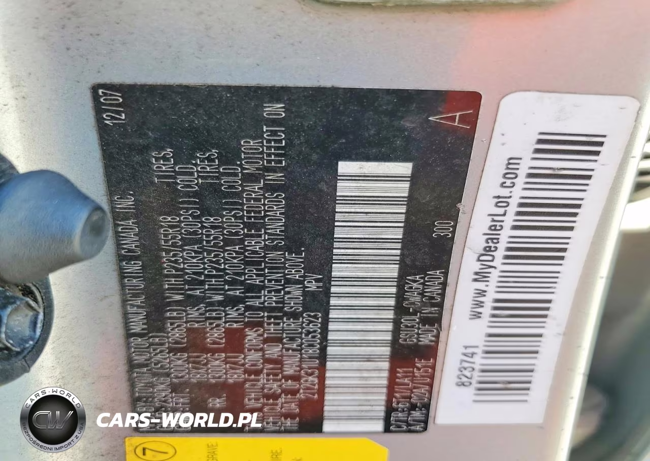2008 Lexus Rx 350 VIN:2T2GK31U18C053623 - 13