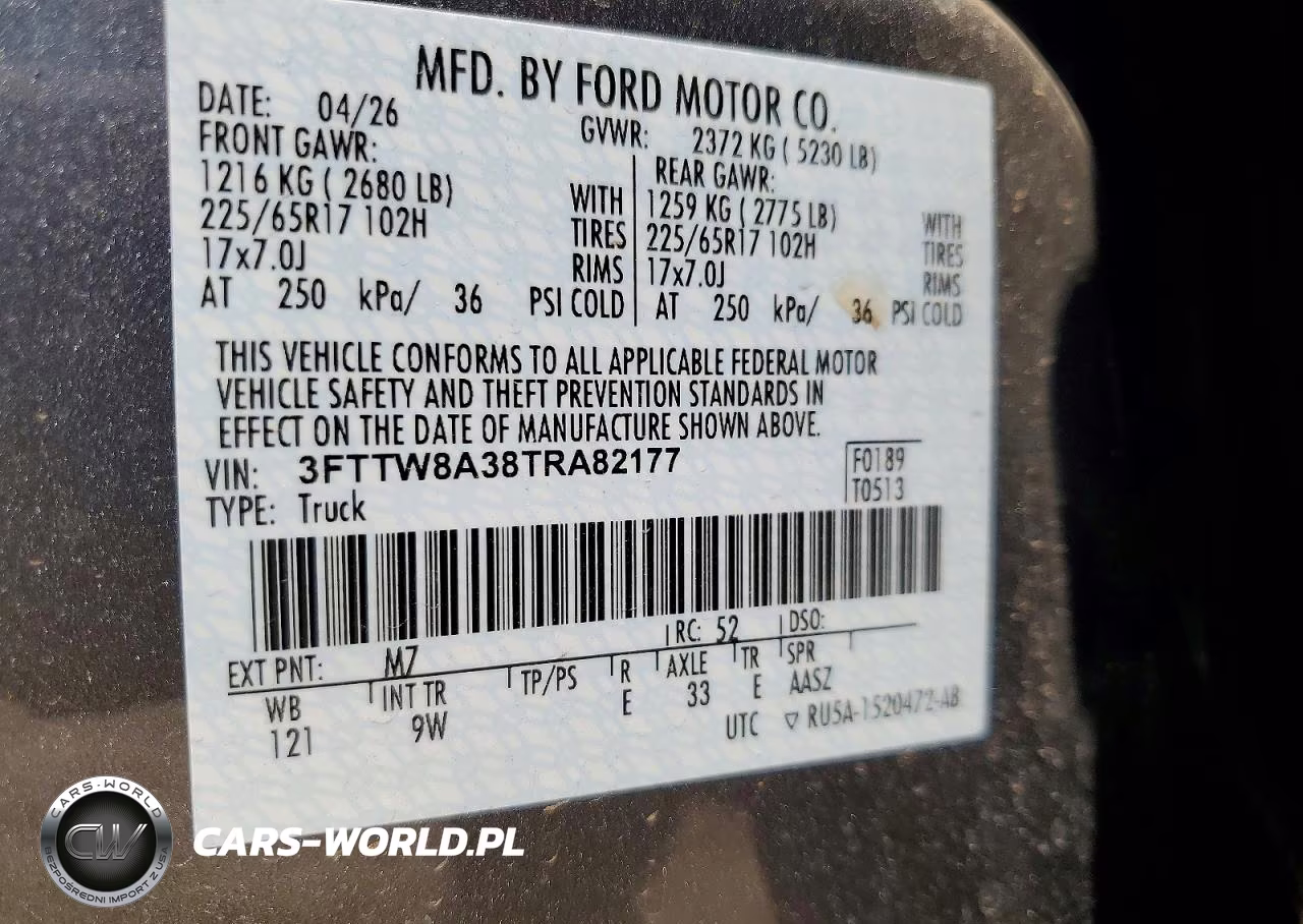 2026 Ford Maverick Xl VIN:3FTTW8A38TRA82177 - 12