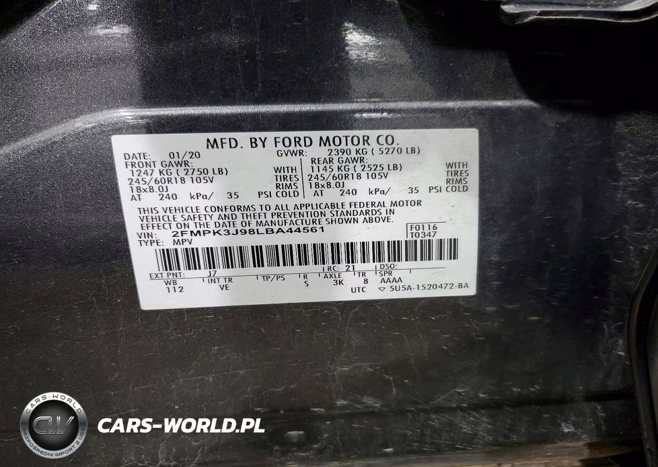 2020 Ford Edge Sel VIN:2FMPK3J98LBA44561 - 14