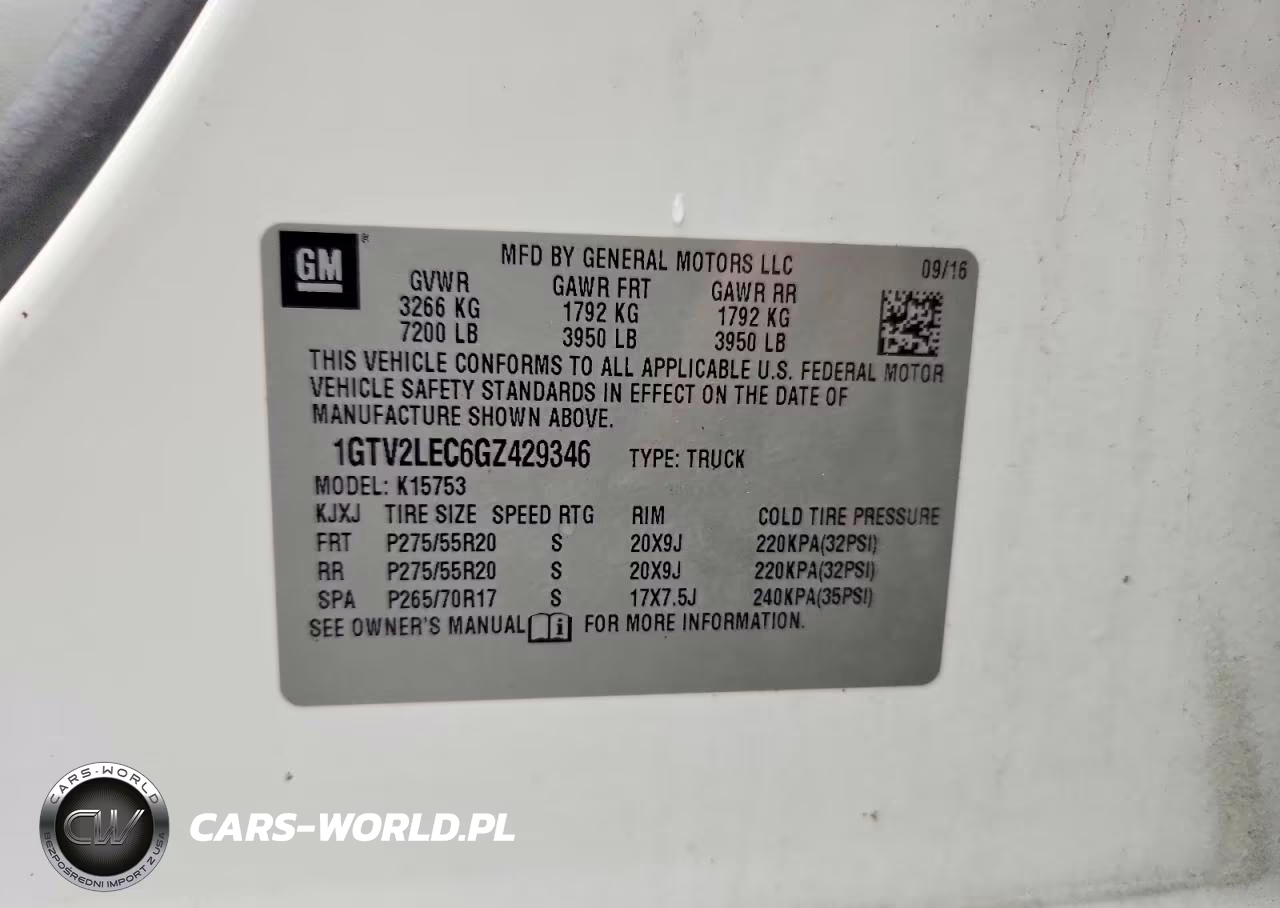 2016 GMC Sierra K1500 VIN:1GTV2LEC6GZ429346 - 12