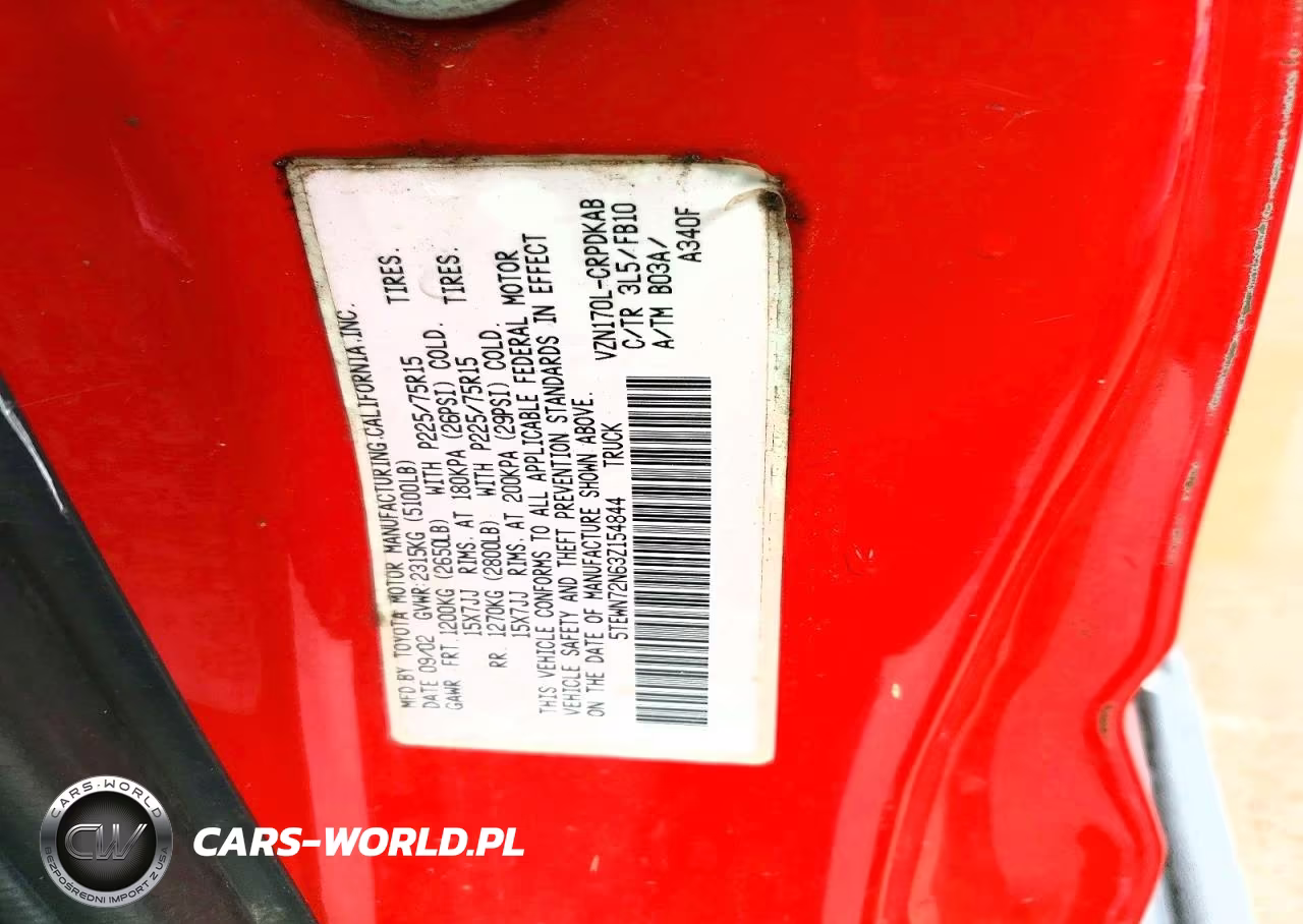 2003 Toyota Tacoma Base V6 VIN:5TEWN72N63Z154844 - 12