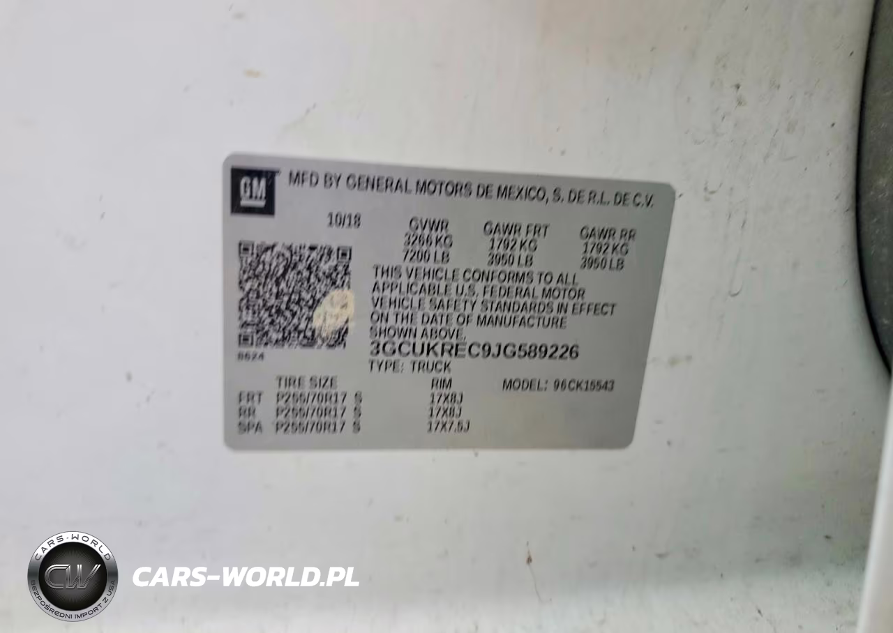 2018 Chevrolet Silverado K1500 Lt VIN:3GCUKREC9JG589226 - 12